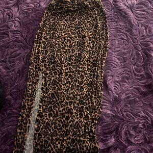 Leopard Print Women's Skirt